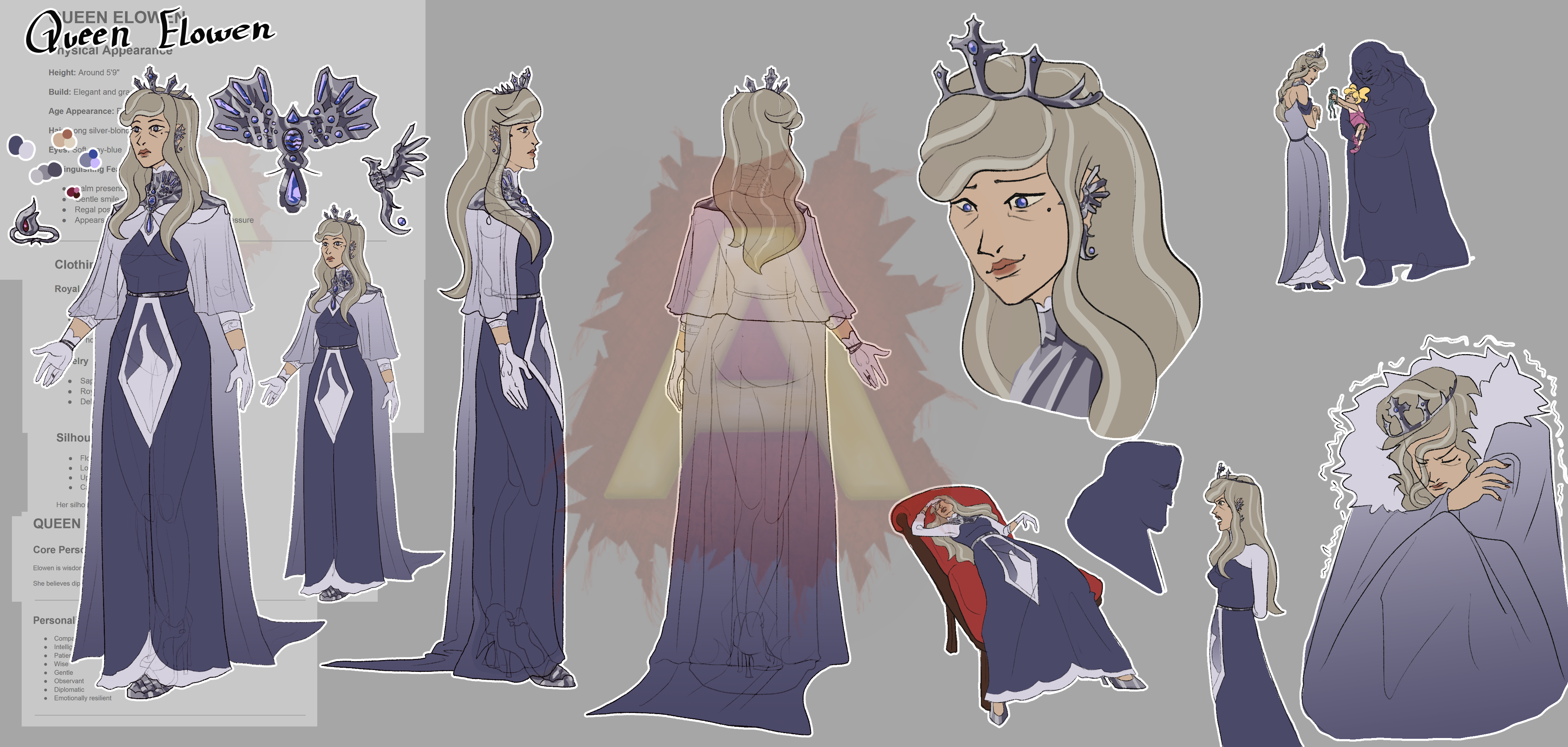 Queen Elowen character sheet